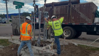 Setting bolt pack for drill shaft (October 2025 photo)