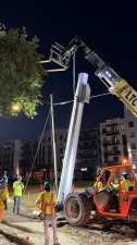 Flying the upright at the SW corner (July 2026 photo)