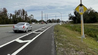 SR 54 at US 41 West Leg Right Turn Extension in Pasco County (January 2026)