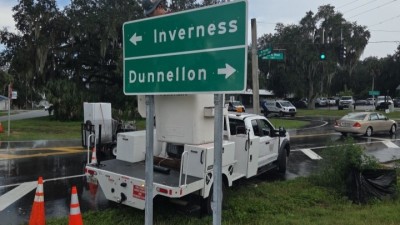 Install of new sign (September 2026 photo)