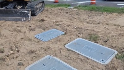 Pull boxes backfilled (August 2026 photo)