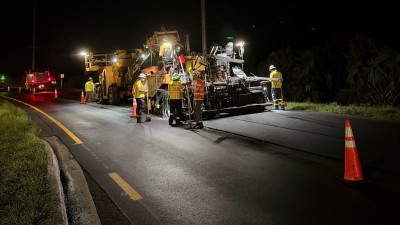 Resurfacing the right lane on southbound (September 2026 photo)
