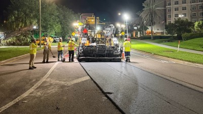 Resurfacing the left lane on eastbound (September 2026 photo)