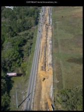 Storm water drainage pipe installation on the north side of SR 52 - March 2017