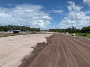 Embankment is placed for the widening of SR 52. (June 2020 photo)