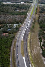 Looking east over SR 52 from west of Quail Ridge Drive to intersection of Rhombus Court and N Sunlake Blvd. (1-8-2024 photo)