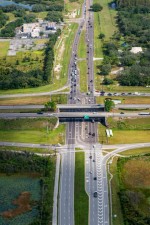Looking east above SR 52 from the Suncoast Parkway (10/7/2021 photo)