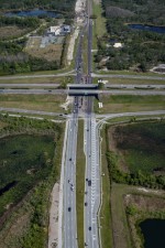 Looking east over SR 52 from the Suncoast Parkway interchange (3/8/2021 photo)