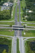 Looking east over SR 52 from the Suncoast Parkway interchange (7/8/2021 photo)