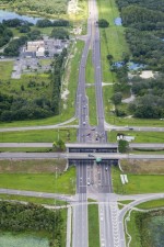Looking east above SR 52 from the Suncoast Parkway interchange. (8/6/2021 photo)