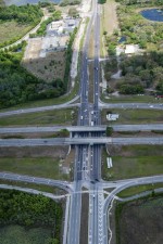 Looking east over SR 52 at the Suncoast Parkway (4/8/2021 photo)