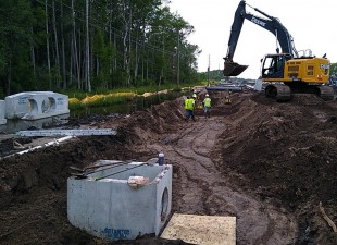 Drainage construction (8/5/2021 photo)
