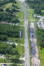 Looking northwest over US 41 in the Central Blvd. area (7/8/2021 photo)