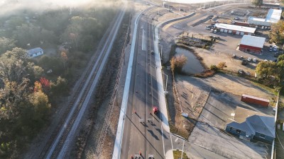 Looking south over the US 98 Bypass from Howard Avenue to the roundabout at Old Lakeland Highway (1-29-2026 photo)