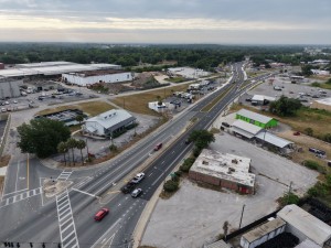 Looking southeast from the north end of the project, just south of Lock Street (4-30-2026 photo)