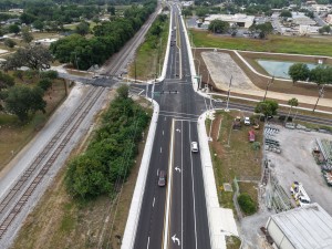 Looking south over the US 98 Bypass at the Martin Luther King Blvd intersection (4-30-2026 photo)