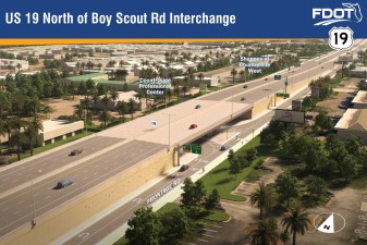 US 19 North of Boy Scout Road Interchange Rendering
