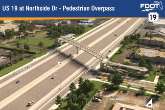 US 19 at Northside Drive - Pedestrian Overpass Rendering