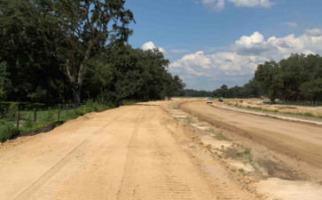 Ayers Road Extension (CR 576): new roadway and multi-use path construction - June 2020