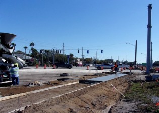 SR 60 (Adamo Drive) Reconstruction Project - Sidewalk Installation Work Jan 2018