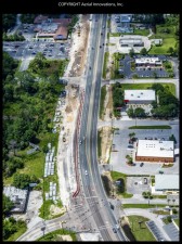 Widening work is focused on the west side of the US 19 corridor in Homosassa Springs (June 2018 photo)