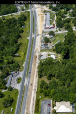 US 19 road widening just south of S. Jump Court (May 2019 photo).