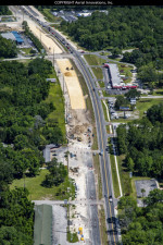 Looking north at US 19 widening near Jump Court (May 7, 2020 photo)