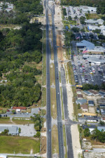 Widening on the east side of US 19 between Dixieland Street and Highland Street (November 6, 2020 photo)