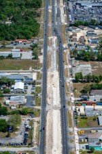 Looking north over widening of US 19 towards Dixieland St. (4/8/2021 photo)