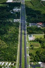 Looking north over US 19 from south of W Kimberly Court to W Venable Street (9-5-2025 photo)