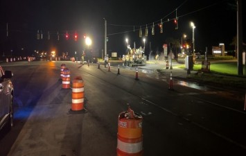 Night paving operations (7-28-2023 photo)