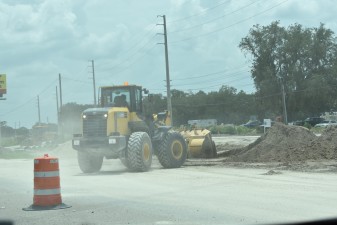 Work at the west end of the project, east of Curley Road (8/12/2022 photo)