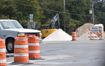 Work on the southeast corner of SR 54 and Morris Bridge Road (8/24/2023 photo)