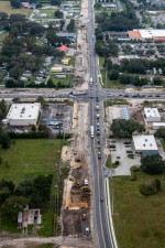 Looking west over SR 54 at the Morris Bridge Rd. / Eiland Blvd. intersection (11/16/2022 photo)