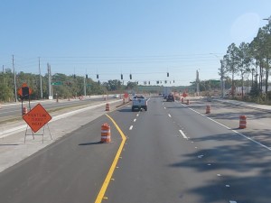 Looking east on SR 50 at the Kettering Road / Croom Rital Road intersection (December 2021 photo)