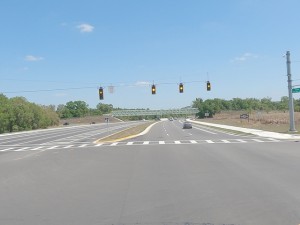 Looking east on SR 50 at the Kettering Road / Croom Rital Road intersection (March 30, 2023 photo)