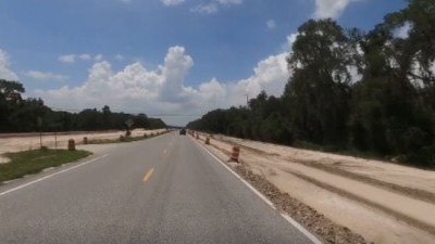 Widening work on the north side of SR 50, west of US 301 (8/17/2021 photo)
