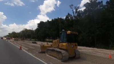 Widening work on the north side of SR 50, west of US 301 (8/17/2021 photo)