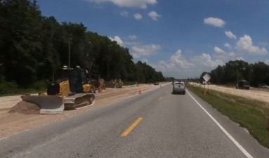 Looking east at grading work on the north side of SR 50, west of US 301 (8/17/2021 photo)