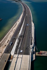 Image of Howard Frankland Bridge showing NB and SB traffic in Pinellas County (Photo April 2026)