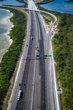 Image of Howard Frankland Bridge showing 4th Street Ramp from southbound I-275 (Photo April 2026)