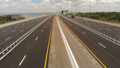 Image of Howard Frankland Bridge express lanes soon to open (Photo May 2026)