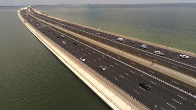 Image of Howard Frankland Bridge looking northbound towards Tampa (Photo May 2026)