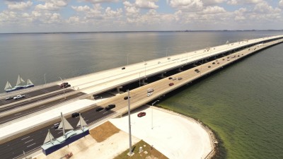 Image of Howard Frankland Bridge looking northbound towards Tampa (Photo May 2026)