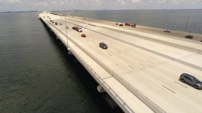 Image of Howard Frankland Bridge looking northbound towards Tampa (Photo May 2026)