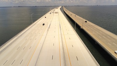 Image of Howard Frankland Bridge looking northbound towards Tampa (Photo May 2026)