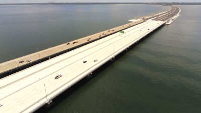 Image of Howard Frankland Bridge looking southbound towards St. Petersburg (Photo May 2026)