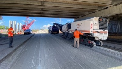 I-75 interchange improvements at Big Bend Road (July 2022)