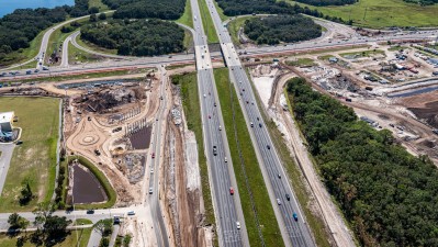 I-75 interchange improvements at Big Bend Road (October 2022)