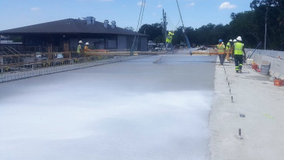 Halls River Bridge Deck Pour May 2019